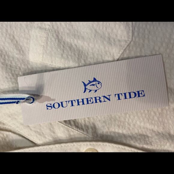 Southern Tides Women's Size Small White Seersucker Tunic Top NWT - Picture 5 of 6